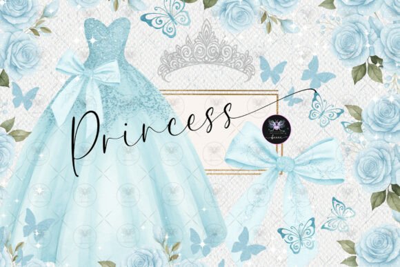 Download Princess Quinceañera Blue Clipart - Blue Collection