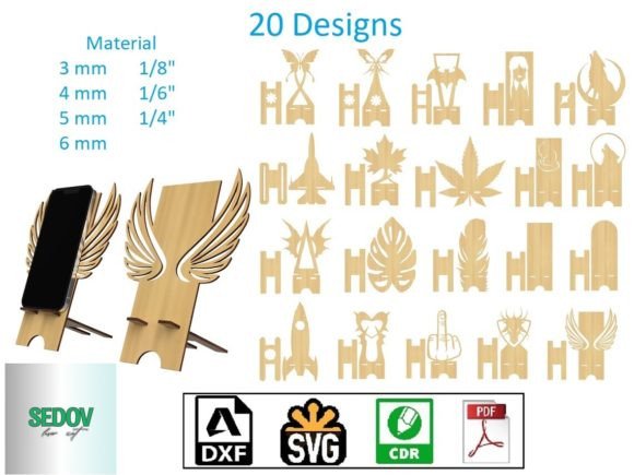 Download Mobile Phone Stands Set of 20 Pieces - Premium Resources